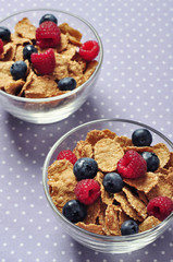 cereal flakes with berry