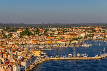 Obraz premium Aerial shoot of Rovinj, Croatia