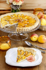 Piece of apricot pie