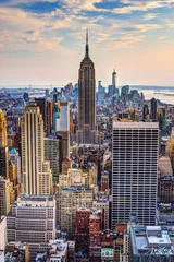 Foto op Plexiglas Empire State Building New York City in de schemering