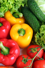 Fresh vegetables close up