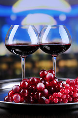 Wine tasting in restaurant