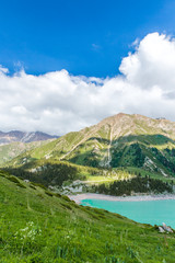 Spectacular scenic Big Almaty Lake ,Mountains, Kazakhstan