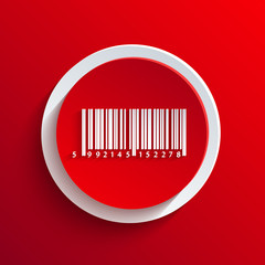 Vector red circle icon. Eps10