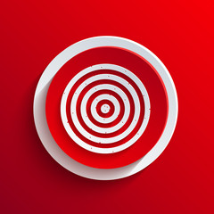 Vector red circle icon. Eps10