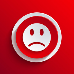 Vector red circle icon. Eps10