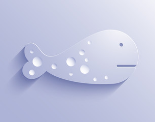 Vector whale background. Eps10