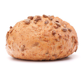 Hamburger bun or roll with sesame seeds  cutout