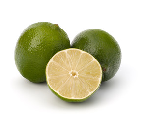lime isolated on white background