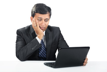 Depressed Indian Young Businessman