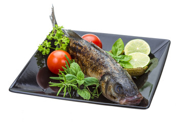 Roasted seabass