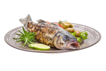 Roasted seabass