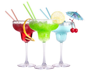 alcoholic exotic cocktail isolated