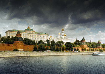 Kremlin, view from Moscow river, Moscow, Russia