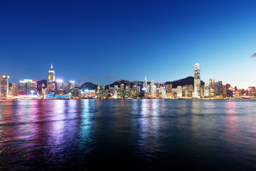 Fototapeta na wymiar skyline of Hong kong