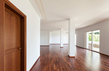 interior apartment, large living room with columns