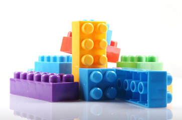 Fototapeta premium plastic building blocks