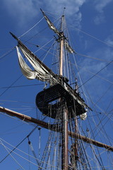 Obraz premium bateau, bateaux, bretagne, voile, voilier, vieux, gréements