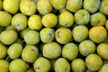 Plums at the market