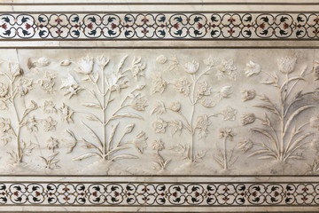 Taj Mahal, detail from the wall