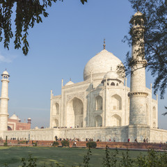 Fototapeta na wymiar Taj Mahal w Agrze w Indiach