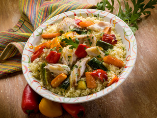 couscous with fish and vegetables