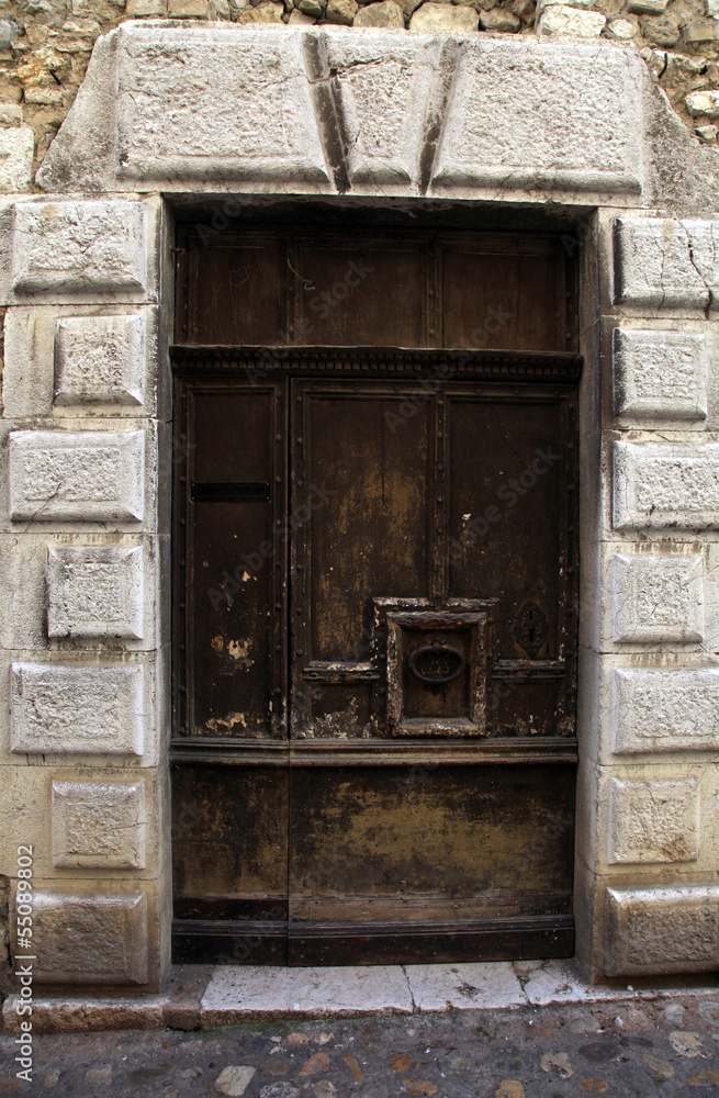 Wall mural Medieval door, Provence, France