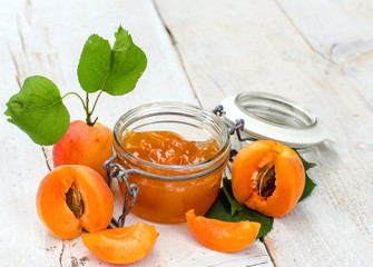 Apricot Jam with apricots