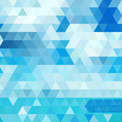 Blue abstract geometric background