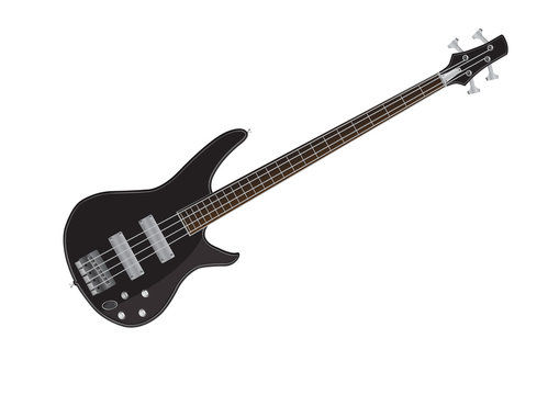 electric bass guitar vector images