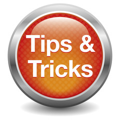 Tips & tricks icon. red