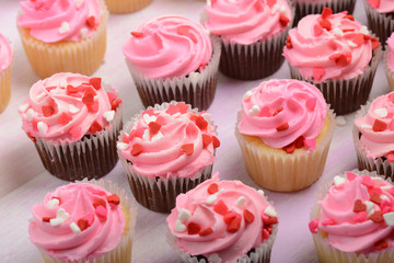 Pink Valentine's Day Cupcakes - 55092883