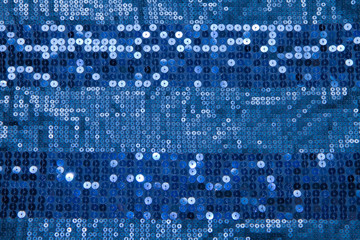 blue sequin background