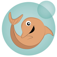 happy amazonic dolphin