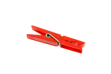 Red clothes peg