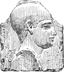 Naklejka premium Egyptian relief