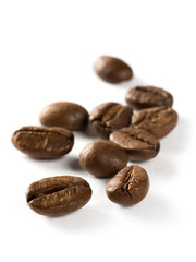 Coffee beans macro