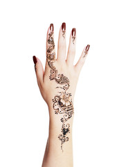 henna applying