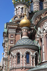 Fototapeta na wymiar Church of the Saviour on Spilled Blood in Saint Petersburg