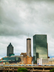 Downtown Atlanta on a cloudy day