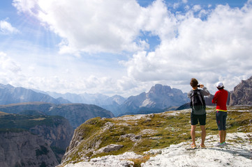 Fototapeta na wymiar Croda Rossa (Hohe Gaisl) - Dolomity - Alpen