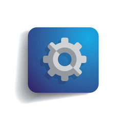 Cogwheel gear mechanism vector settings icon