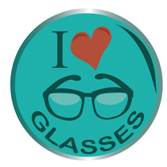 Obraz premium love for glasses