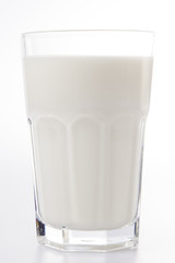 A glass of milk