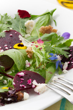 Beets And Baby Greens Salad