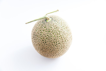 Melon on white background