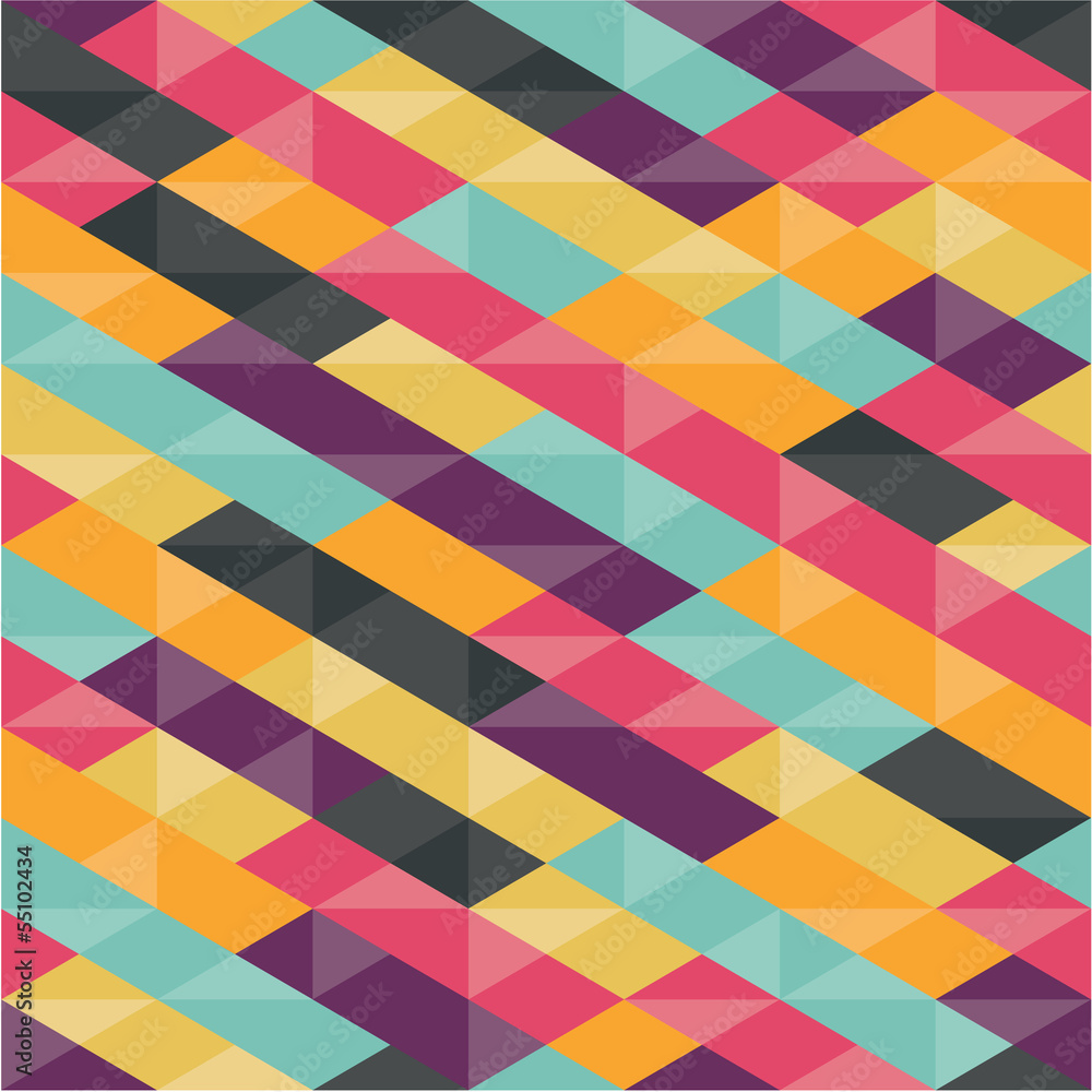 Poster abstract background - geometric seamless pattern