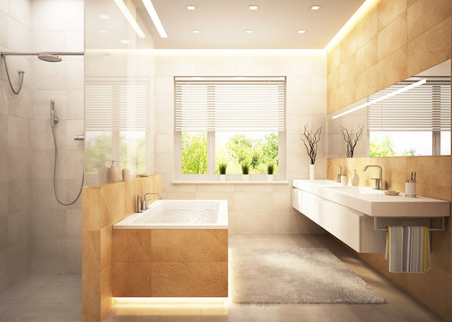 Bathroom in modern home