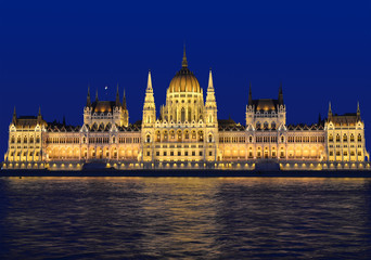 Fototapeta na wymiar Budapest Parliament in Hungary at night