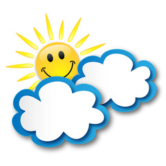 Sunny Spell (sun clouds weather forecast buttons symbols icons)